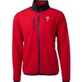 Men's Cutter & Buck Red Philadelphia Phillies Cascade Eco Sherpa Fleece Full-Zip Jacket