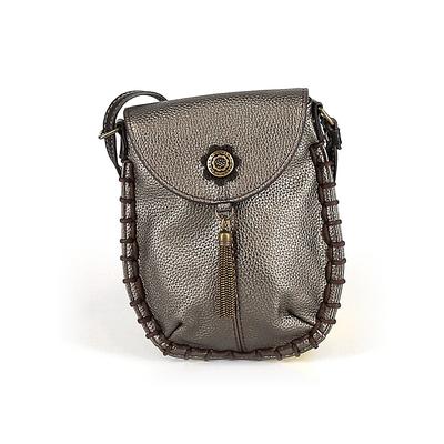 Chala Handbags Crossbody Bag: Gray Solid Bags