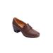 Extra Wide Width Women's The Maya Slip On Shootie by Comfortview in Brown (Size 10 WW)