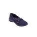 Wide Width Women's CV Sport Greta Sneaker by Comfortview in Navy Dot (Size 7 W)