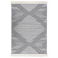 vidaXL Rug Dark Grey 160x230 cm Cotton