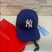 Gucci Accessories | Gucci Unisex Blue Cotton Ny Yankee Baseball Hat 57-61 Cm | Color: Blue | Size: Os