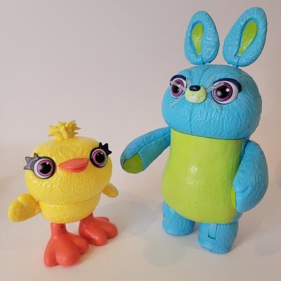 Disney Toys | Disney Pixar Toy Story 4 Ducky 5" Bunny 9" Poseable Action Figure Yellow Duck | Color: Blue/Yellow | Size: Osbb