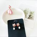 J. Crew Jewelry | Last Onej. Crew Dainty Crystal Pearl Drop Earrings | Color: Pink/White | Size: Os