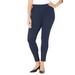 Plus Size Women's Ultra-Knit Ponte Legging by Catherines in Navy (Size 4XWP)