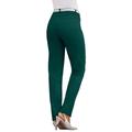 Plus Size Women's Invisible Stretch® Contour Straight-Leg Jean by Denim 24/7 in Emerald Green (Size 40 W)