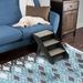 Petmaker Folding Pet Stair Wood in Gray/Brown | 20.5 H x 15 W x 30 D in | Wayfair M320372