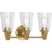 Robert Abbey Wheatley 3 - Light Armed Sconce Glass/Metal in Yellow | 9.5 H x 17.25 W x 6.25 D in | Wayfair 256C
