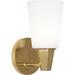 Robert Abbey Wheatley 1 - Light Dimmable Plug-in Armed Sconce Glass/Metal in White/Yellow | 9.5 H x 5 W x 6.25 D in | Wayfair 254F