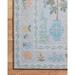 Blue 18 x 18 x 0.25 in Area Rug - Rifle Paper Co. x Loloi Menagerie MEN-03 Camont Lt. Rug Polyester | 18 H x 18 W x 0.25 D in | Wayfair