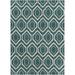 Blue/White 84 x 60 x 0.75 in Indoor Area Rug - Chandra Rugs Davin Hand Tufted Rectangle Contemporary Blue/Cream Area Rug Wool, | Wayfair