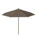 Arlmont & Co. 11 Ft. Woodgrain Market Patio Umbrella Commercial Fiberglass Ribs In Sunbrella Metal | 107 H x 132 W x 132 D in | Wayfair