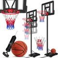 Kesser - Canestro Premium con rulli di supporto Incluso pallone da basket + pompa Canestro