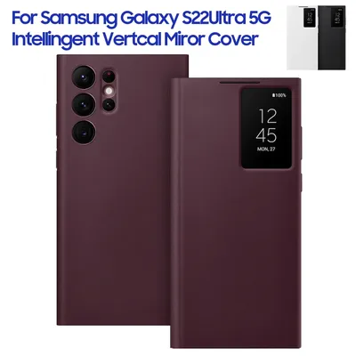 Smart View Flip Cover pour Samsung Galaxy Smart Mirror Cover Smart View S22 Ultra S22 Ultra 5G