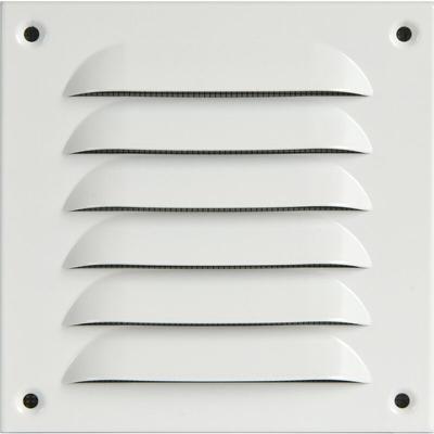 Vollmer - upmann Wetterschutzgitter aufschraubbar eckig 140x140 mm Alu weiß Image