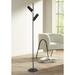 Constance Matte Black Metal 2-Light Floor Lamp