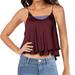 Free People Tops | Free People Turn It On Cami | Color: Purple/Red | Size: L