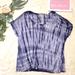 Anthropologie Tops | Anthropologie Staring At Stars Tie-Dye Tee Medium | Color: Blue/White | Size: M