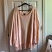 Torrid Sweaters | Guc Torrid Blush Pink Split Back Sweater Knit Lace Size 5 | Color: Gold/Pink | Size: 5x