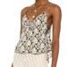 Free People Tops | Free People Intimately Gardenia Printed Cami Tank Black Multi Silky S New $58 | Color: Black/Yellow | Size: S