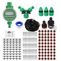 164ft /50m Irrigation System, ROFMAPLE Drip Irrigation Kit with Automatic Water Timer Distribution Tubing Hose Greenhouse Watering Systems Mist Irrigation System for Garden, Patio, Greenhouse, Lawn