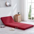 Foam Foldable Single Mattress,200cm Long Folding Mattress,Futon Floor Bed,Portable Fold Up Guest Mattress,Removable Cover Non-Slip Bottom