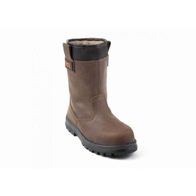 Kama S3 ci Gefütterte Stiefel aus braunem Leder Stahlspitze und Sohle-46 - Gaston Mille Image