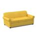 Edgecombe Furniture Finn 83" Rolled Arm Sofa Bed w/ Reversible Cushions Other Performance Fabrics in Yellow | 34 H x 83 W x 37 D in | Wayfair