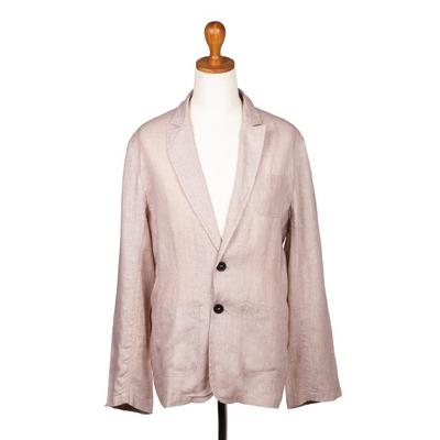 Men at Work,'Men's Buttoned Linen Blazer from Indi...