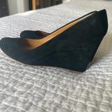 J. Crew Shoes | Jcrew Size 9 Black Suede Wedge Pumps. | Color: Black | Size: 9