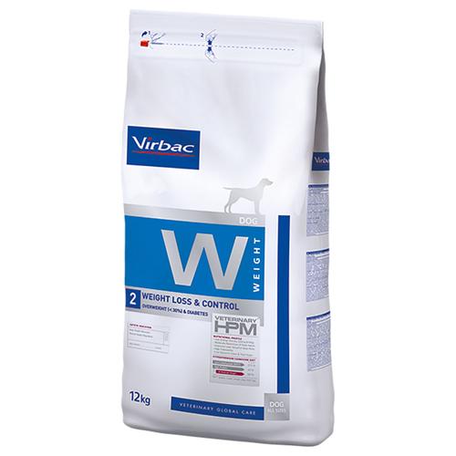 2x12kg Virbac Vet HPM Dog Weight Loss & Control W2 Hundetrockenfutter