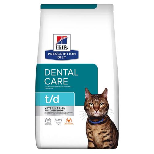 3kg Hill's Prescription Diet t/d Dental Care mit Huhn Katzenfutter trocken