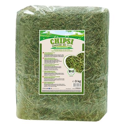 3 kg Chipsi Sunshine Bio Wiesenheu Ergänzungsfutter Kleintiere