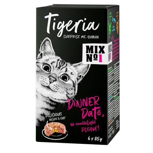 48 x 85 g No. 1 Mix, Tigeria Nassfutter für Katzen