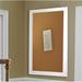 Lark Manor™ Linlin Wall Mounted Bulletin Board Wood/Cork in Brown/White | 90 H x 18 W x 0.75 D in | Wayfair 63024A1F5061458CA5A3E0C90A3AA96A