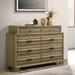 Red Barrel Studio® Cloe 8 Drawer Dresser Wood in Brown | 40.5 H x 58.3 W x 16.5 D in | Wayfair 579BA6CB0E894099AE05EA4D1DB30BCE