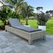 Ebern Designs Patio Lounge Chair Outdoor Sunlounger Sunbed w/ Cushion Poly Rattan Wicker/Rattan in Gray | 13.7 H x 29.5 W x 86.6 D in | Wayfair