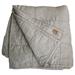 Linoto Quilted Cotton Blanket Wool/Cotton blend in Gray | 90 W in | Wayfair QLCR-QN