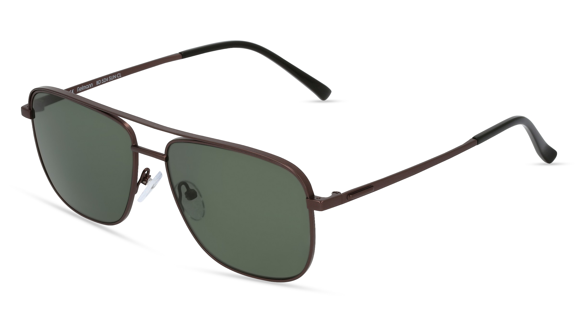 Fielmann BD 524 SUN CL Unisex-Sonnenbrille Vollrand Quadratisch Edelstahl-Gestell, grau