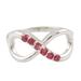 Forever Pink,'Ruby Infinity-Motif Cocktail Ring'