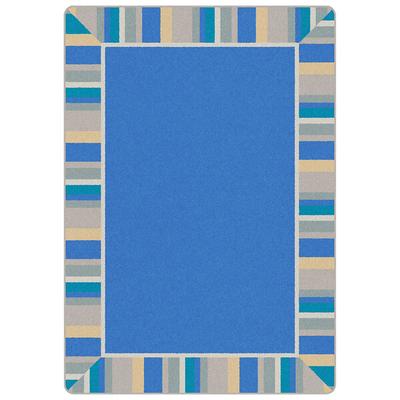 Joy Carpets Kid Essentials Off The Cuff 5' 4" x 7' 8" Light Blue Rectangular Area Rug