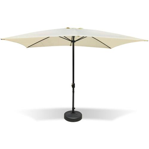 Sonnenschirm – Sonnenschirm Rechteckig – 150 x 250 cm – Für Garten oder Balkon – Creme – beige