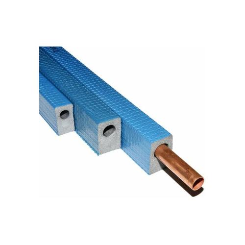 Tubolit dhs Quadra 15/25 für 15mm Rohr 1m Rohrisolierung Isolierung blau 15x25mm viereckig