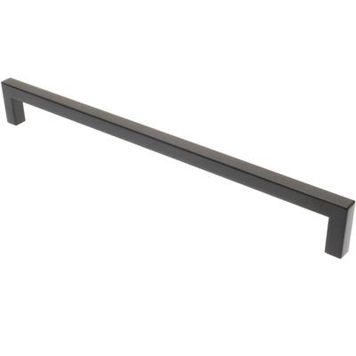 Livingpoint24 - Möbelgriff ba 256mm, Küchengriff Schwarz matt, Türgriff eckig Image