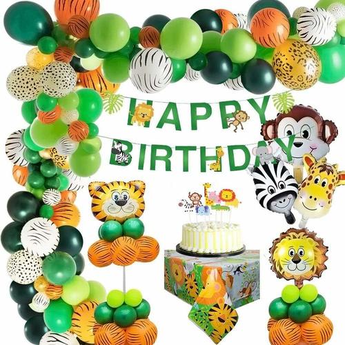 Dschungel Dekoration Geburtstag Junge Safari Deko Geburtstagsbanner Alles Gute zum Geburtstag