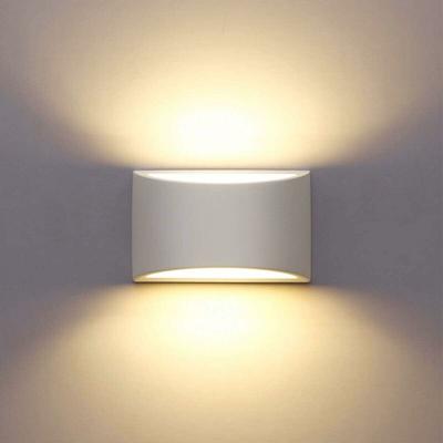 Comely - Innenwandleuchte, weiße LED-Wandleuchte, 7 w, warmweiß, moderne Wandleuchte aus Gips für Image