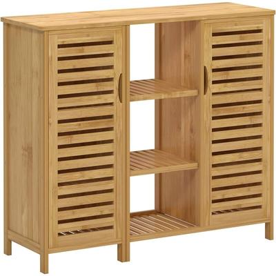 Home Office Aufbewahrungsschränke 37,2 Zoll Bodenaufbewahrung Organizer mit 2 Türen und 3 offenen Image