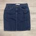 Levi's Skirts | Levi's Jeans / Dark Stretch Denim Pencil Straight Jean Skirt / Size 30 | Color: Blue | Size: 10