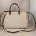 Michael Kors Bags | Michael Michael Kors Selma Bag Satchel White/B;Ack/Snake Print Medium | Color: Black/White | Size: Os