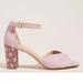 Anthropologie Shoes | Anthropologie Christie Printed Heeled Sandal - Nib - Us 6.5/Eu 37 | Color: Pink | Size: 6.5